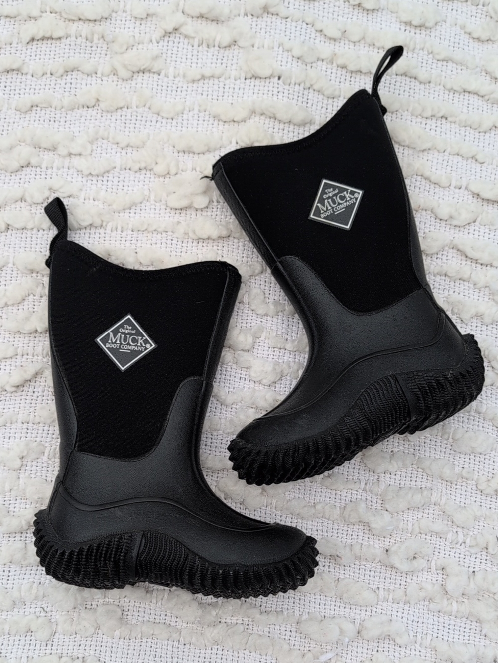 Muck Boot Kids Toddler 8 Black Hale Waterproof Neoprene Winter Snow Mud Boots